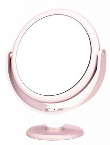 pink vanity mirror