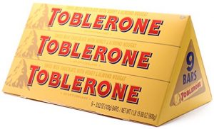 toblerone swiss milk chocolate almond noguat