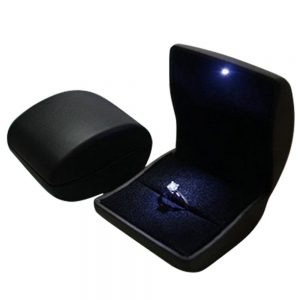deluxe black led proposal box