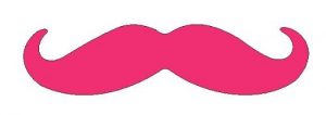 Pink car mustache