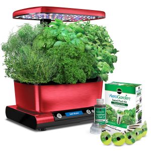 AeroGarden harvest elite with gourmet herb seed pod kit