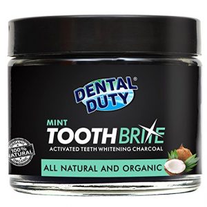 Natural teeth whitening charcoal powder with organic coconut activated charcoal