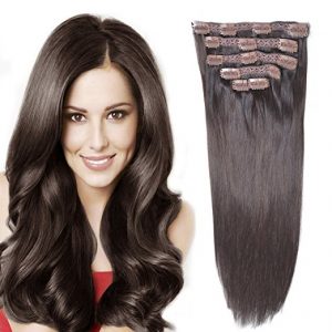 BHF hair remy human hair clip-in extensions